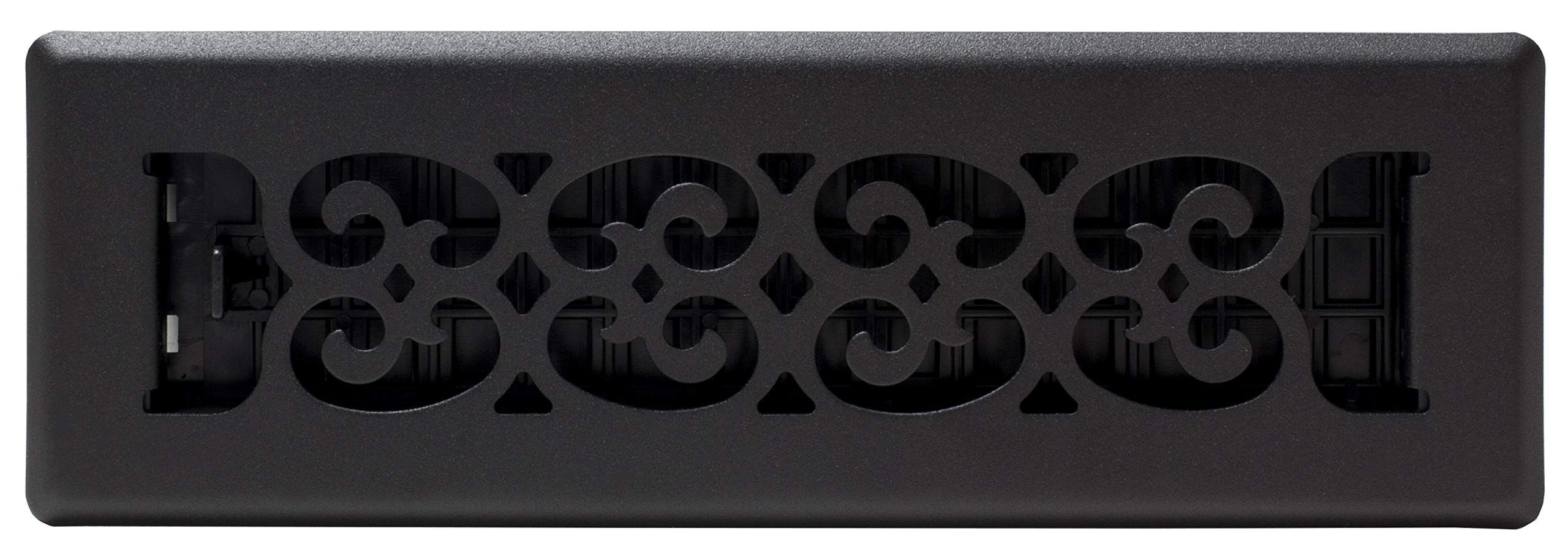 Black ST210 Scroll Painted Decor Grates 2x10