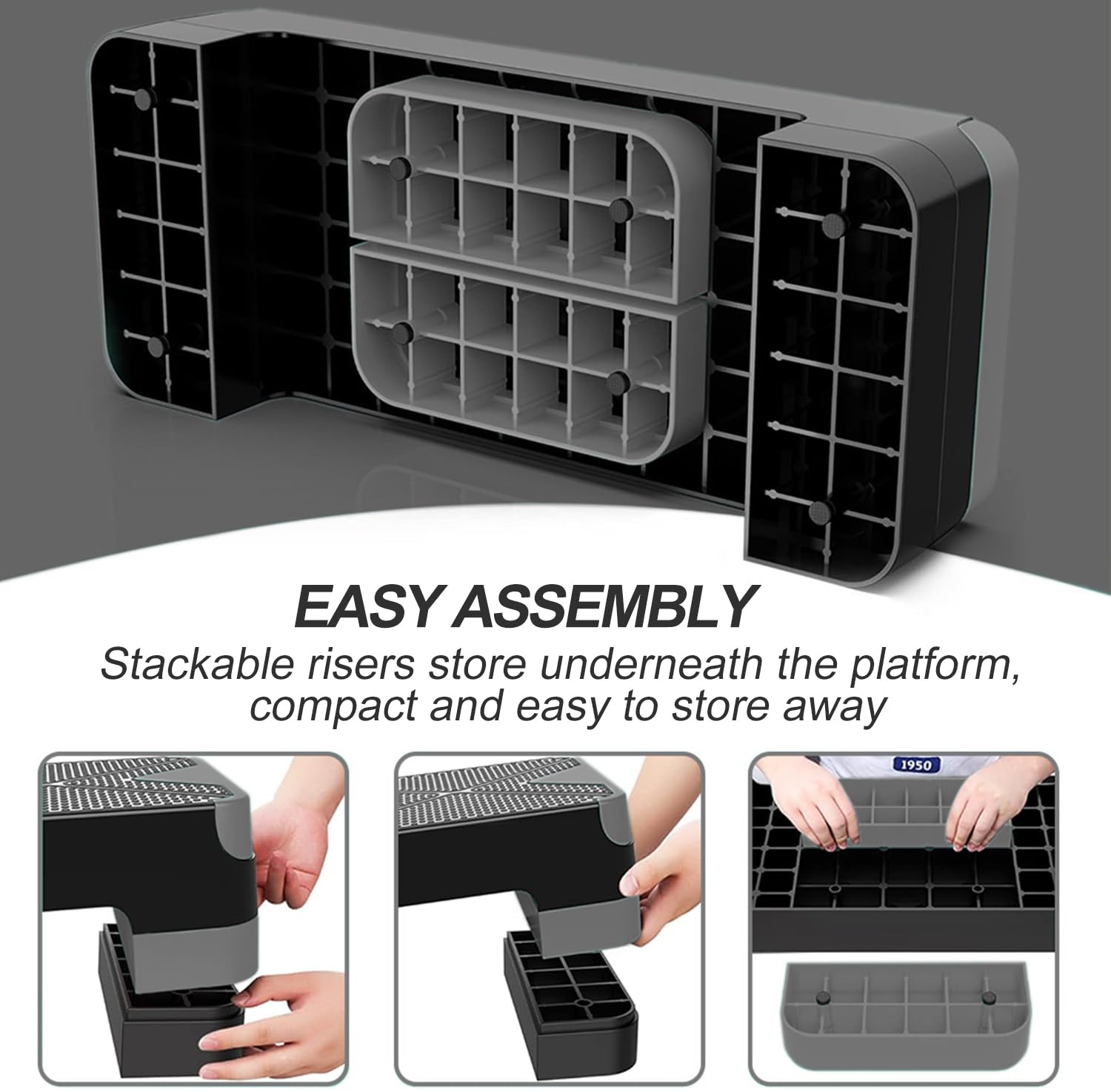 EVERYMILE Adjustable Aerobic Stepper - 26.5