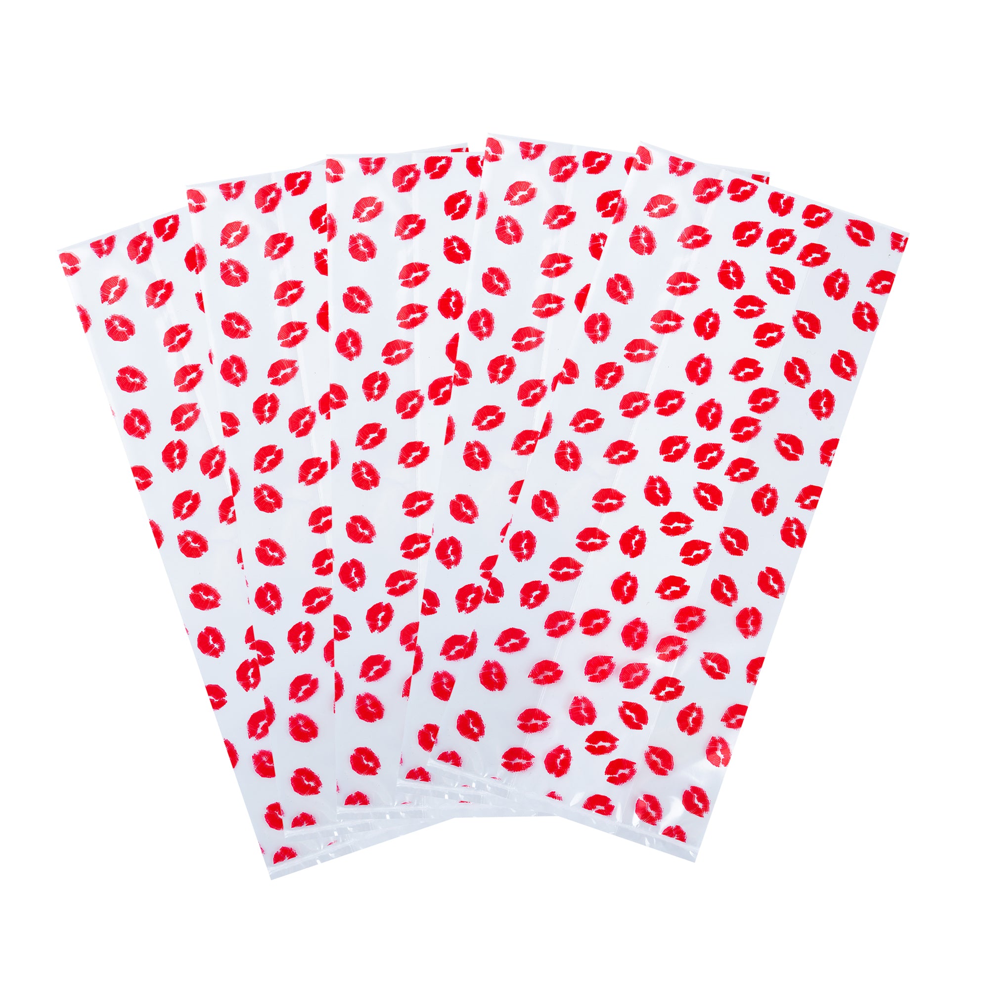 Sexy Lips Plastic Candy Bags - Gusseted 5 x 3 x 11 Inches - 4000 Count Bulk Packaging Box for Parties, Weddings & Candy Buffets