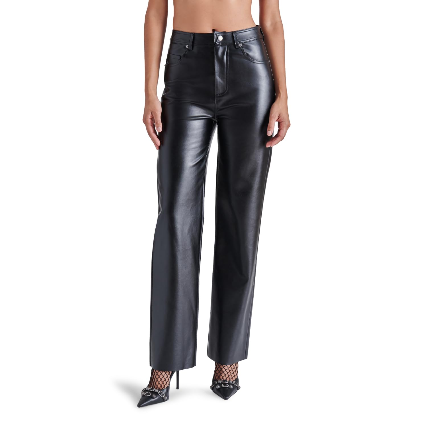 Steve Madden Women's Loren Pant - High Waisted Stretch Skinny Pants for Work, Office & Casual Wear | Comfortable & Stylish Women's Trousers