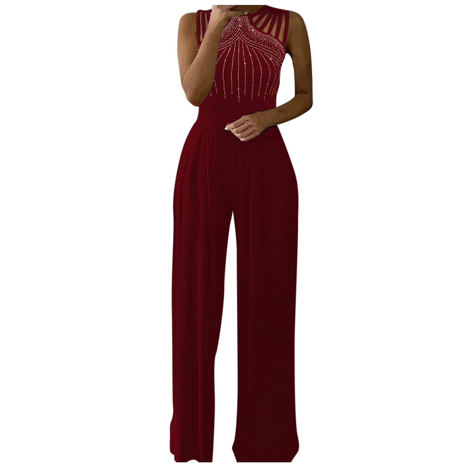 Women's Summer Jumpsuits & Rompers - Sleeveless Loose Fit Dungarees with Pockets | Casual Outfits for Beach, Travel & Everyday Wear