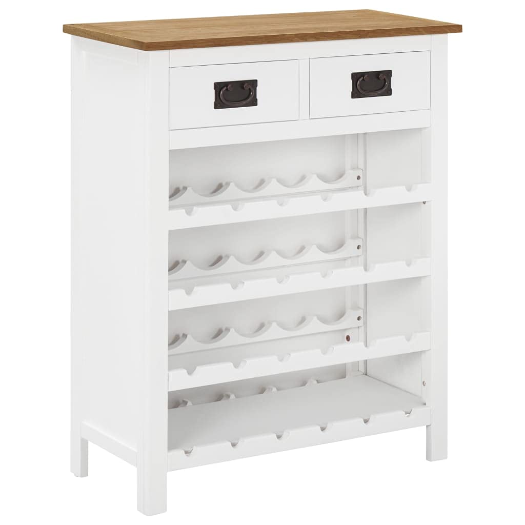Premium Solid Oak Wood Wine Rack - 28.3