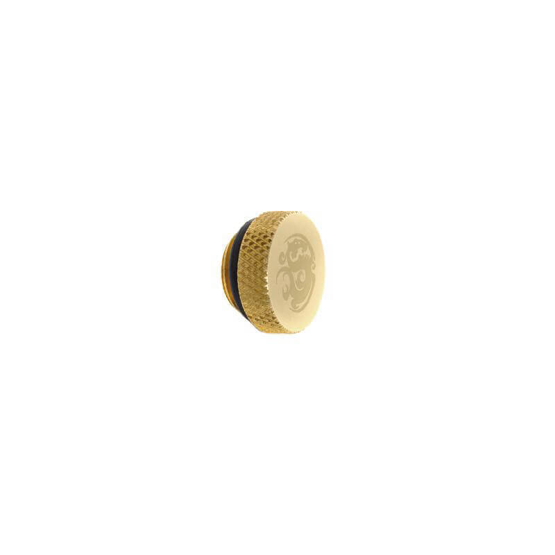 Bitspower Stop Fitting True Brass - High-Quality Brass Plumbing Fitting for Water Cooling Systems, PC Builds & DIY Projects | Perfect for Custom Loops, Gaming Rigs & Liquid Cooling Setups