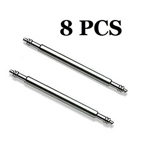 24mm Spring Bars Watch Pins Replacement - 8 PCS 1.5mm Diameter with Watch Band Removal Tool - Perfect for Watch Repair, Band Replacement & DIY Watch Maintenance