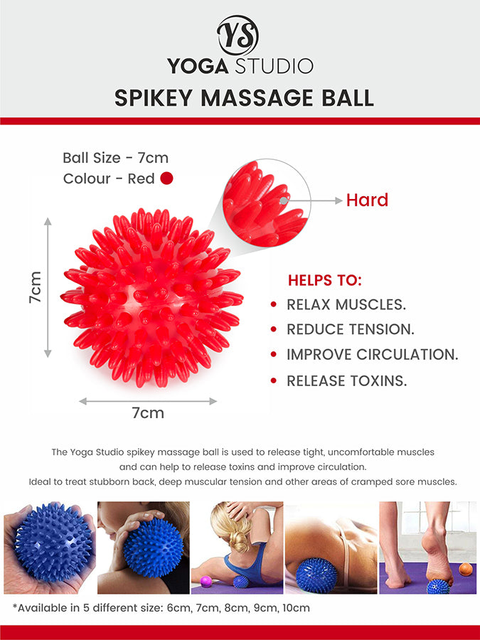 Premium Spiky Massage Ball for Yoga, Deep Tissue Therapy & Muscle Recovery - Perfect for Yoga Studios, Home Workouts & Post-Exercise Relaxation