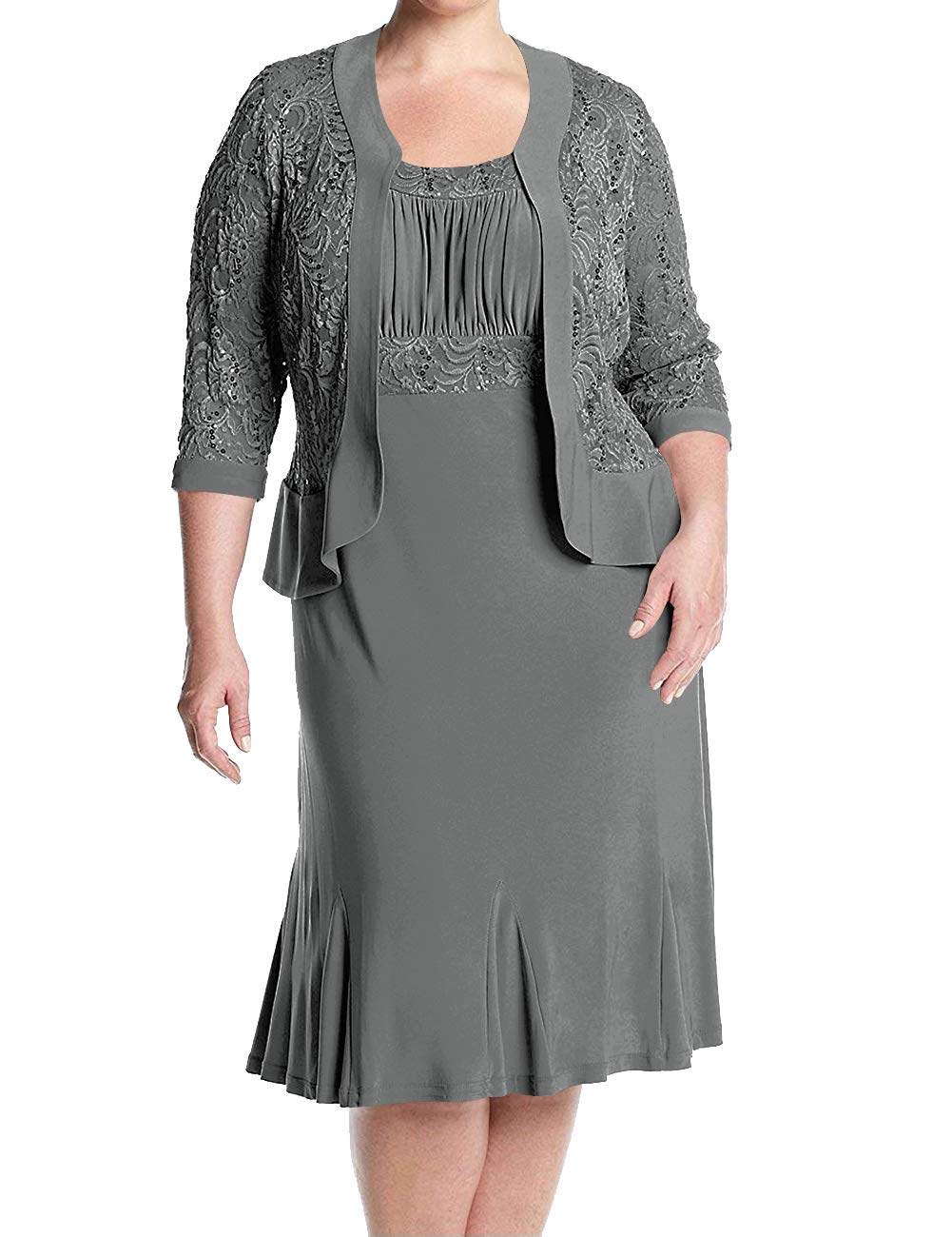 Elegant Lace Mother of The Bride Dresses - Formal Evening Gowns with Jacket for Women | Wedding Guest, Cocktail Party & Special Occasion Attire