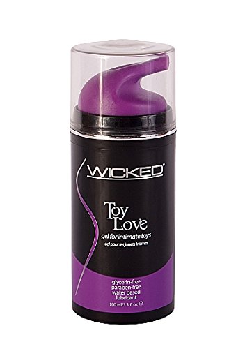 Wicked Sensual Care Wicked Toy Love Gel - 3.3 Fl Oz Water-Based Lubricant for Adult Toys | Enhances Pleasure & Comfort for Couples & Solo Play