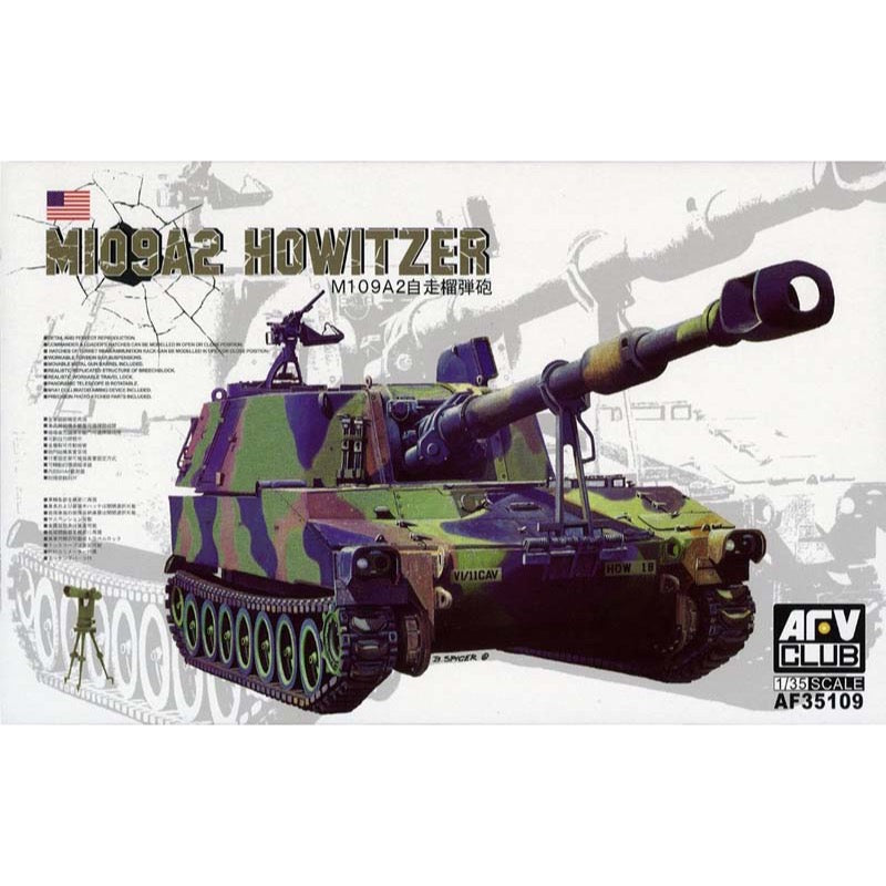 1/35 Scale AFV 35109 M109A2 Howitzer Military Model Kit - Perfect for Collectors, Wargaming & Historical Dioramas
