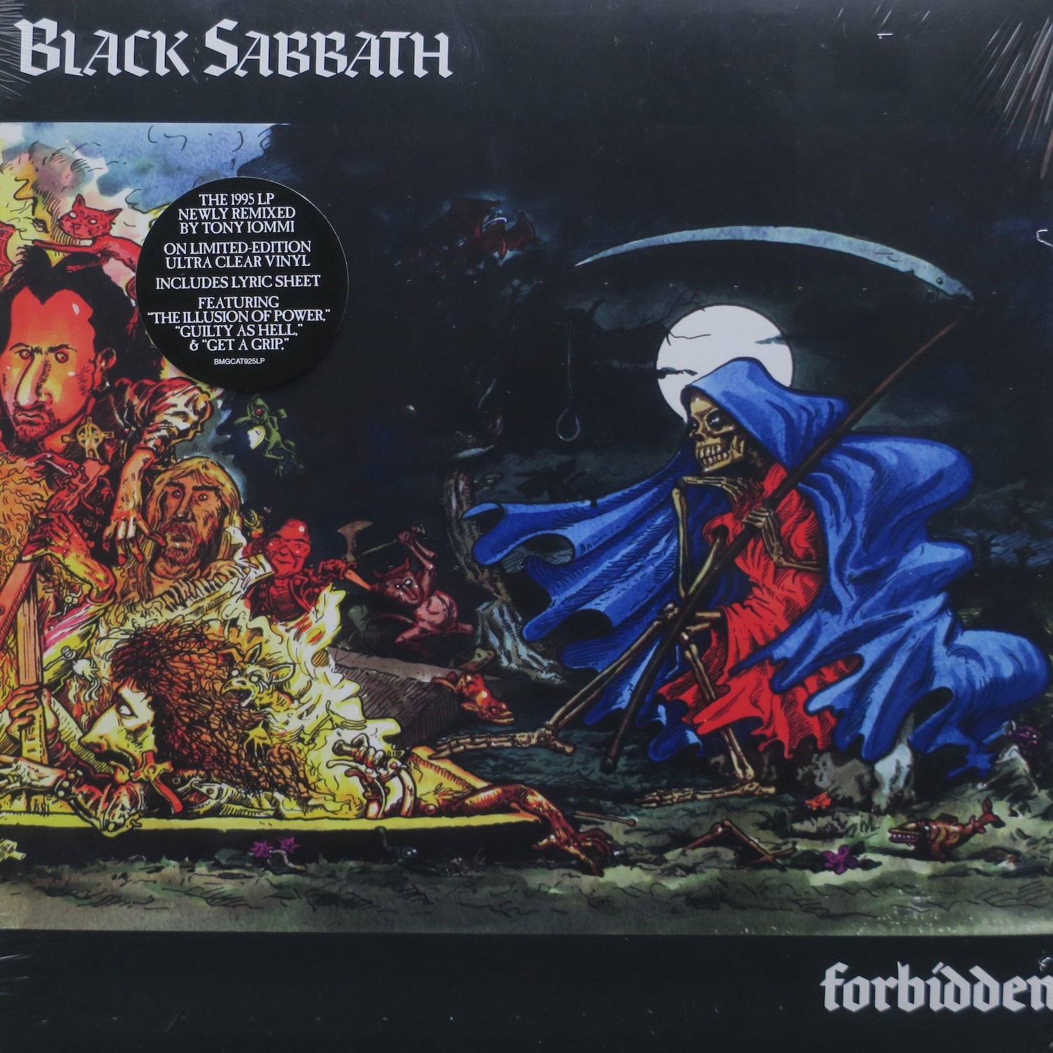 BLACK SABBATH 'Forbidden' Limited Edition Clear Vinyl LP Record | Heavy Metal Music Collectible | Perfect for Audiophiles & Music Enthusiasts