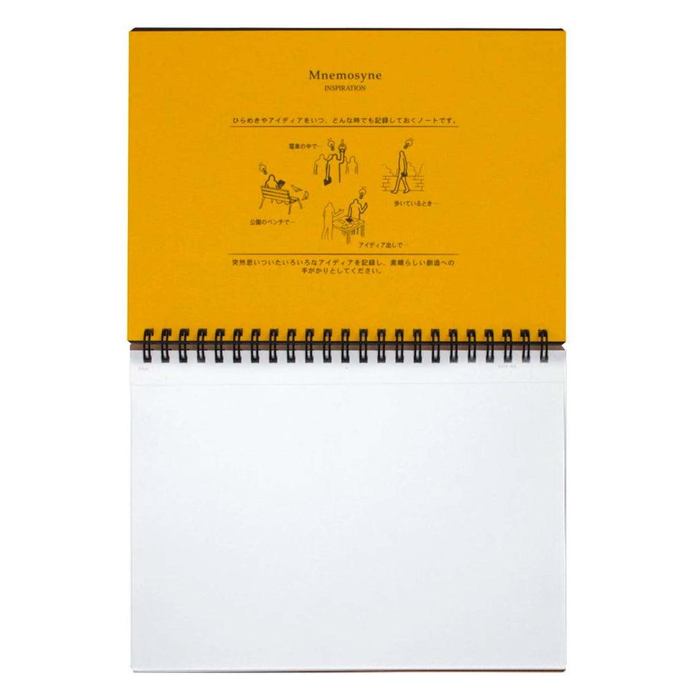 Maruman Mnemosyne Notebook - Premium Spiral Bound Notebook for Writing, Note Taking & Journaling - Ideal for Students, Professionals & Artists - A5 Size, Smooth Paper, 80 Sheets