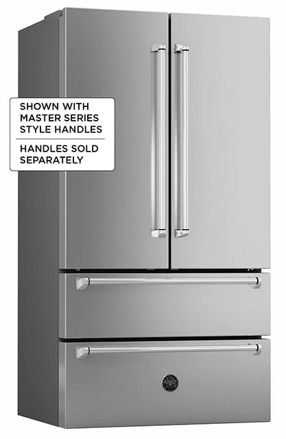 Bertazzoni REF36X 36 Inch French Door Refrigerator - Freestanding Stainless Steel - Perfect for Modern Kitchens & Open-Concept Homes