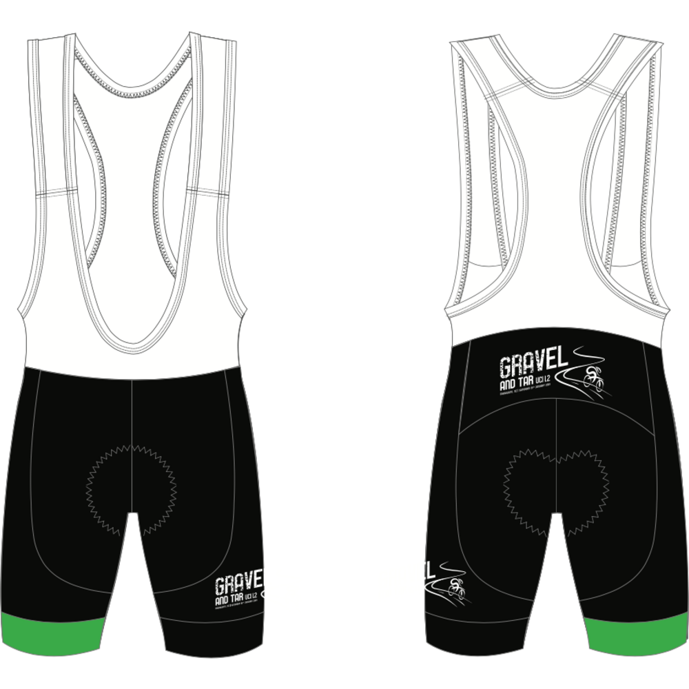 Gravel & Tar Cycling Bib Shorts - Men's & Women's Mountain Bike & Road Biking Padded Shorts for Comfort & Performance - Perfect for Long Rides, Training & Racing