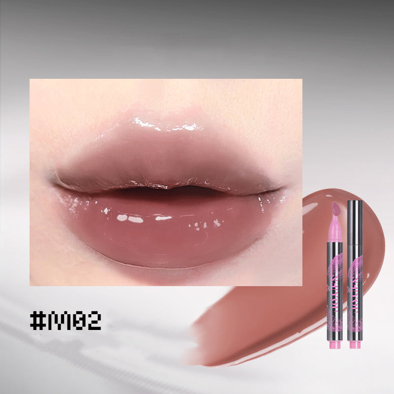 NEIYOU Crystal Clear Lip Gloss Pen - Hydrating Shine with Vitamin E - Perfect for Daily Wear, Parties & Makeup Looks
