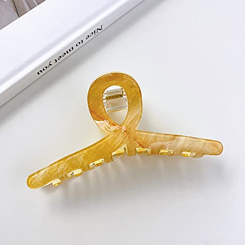 SalLady 3PCS Colorful Acrylic Hair Claw Clips - Non-Slip Strong Grip Hair Barrettes for Women & Girls | Perfect for School, Work, Parties & Everyday Hairstyles