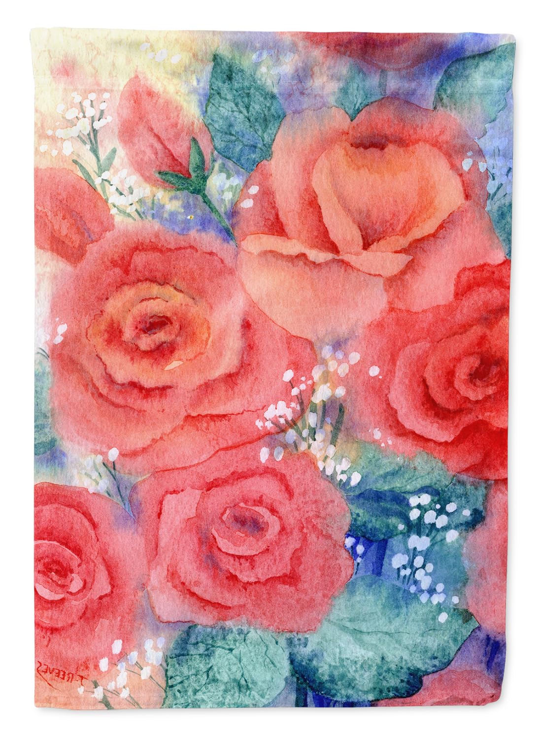 Caroline's Treasures IBD0251GF Multicolor Roses Garden Flag - Decorative Yard Banner for Mailbox, Flower Beds & Patio | Outdoor Garden Artwork for Spring & Summer Decor
