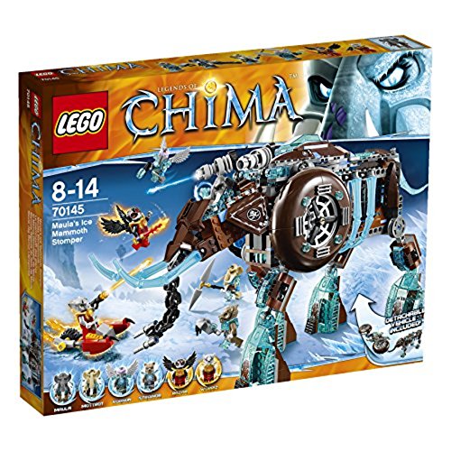 LEGO Legends of Chima Maulas Ice Mammoth Stomper Building Set (70145) - Creative Construction Toy for Kids, Collectible Minifigures - Perfect for Playtime & Display