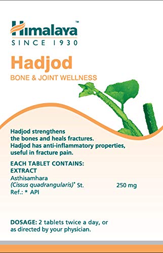 Himalaya Wellness Pure Herbs Hadjod Bone & Joint Support Supplement - 60 Tablets for Joint Pain Relief & Mobility | Natural Herbal Remedy for Arthritis & Bone Health | Daily Wellness Support for Active Adults
