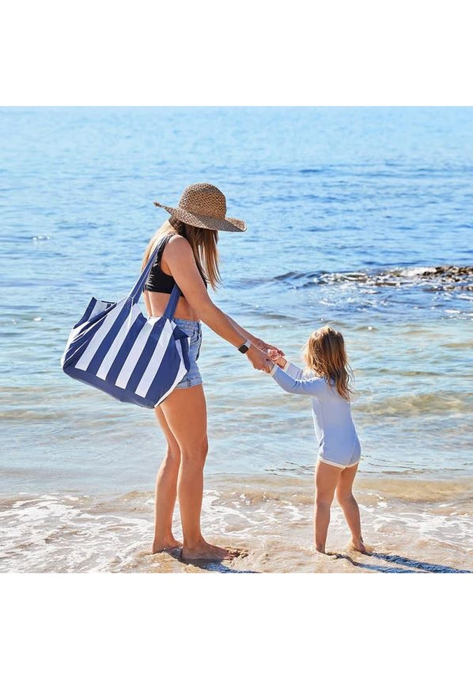 Dock & Bay Foldable Tote Bag - Lightweight Waterproof Beach Bag for Travel, Gym & Shopping | Compact Carry-On for Women & Men