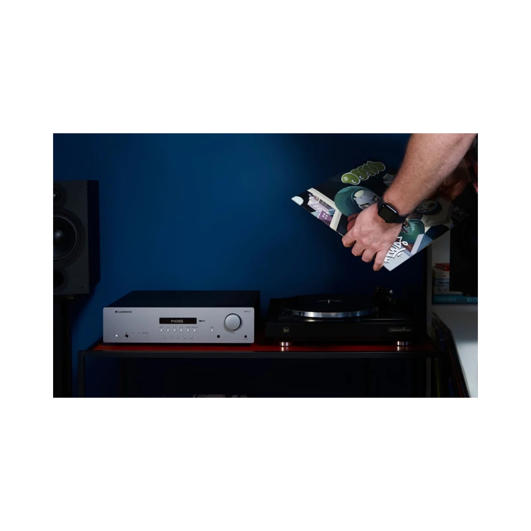 Cambridge Audio AXR100 FM/AM Stereo Receiver - Hi-Fi Audio System with Bluetooth, USB, Phono Input for Home Theater & Music Listening