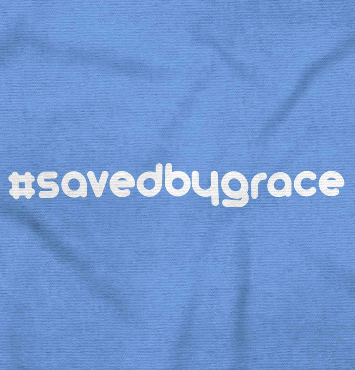 Saved By Grace Christian Hoodie for Women - Classic Teaze Hashtag Pullover Sweatshirt | Church, Bible Study & Everyday Wear