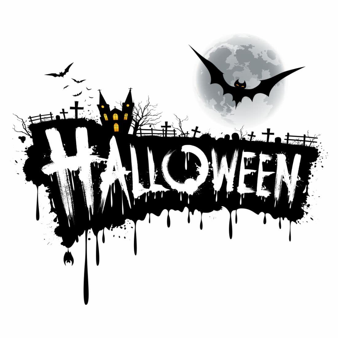 Halloween Temporary Tattoos for Kids - Ghost & Spooky Designs - Waterproof Fake Body Tattoos for Boys & Girls - Perfect for Halloween Parties, Costumes & Trick or Treating