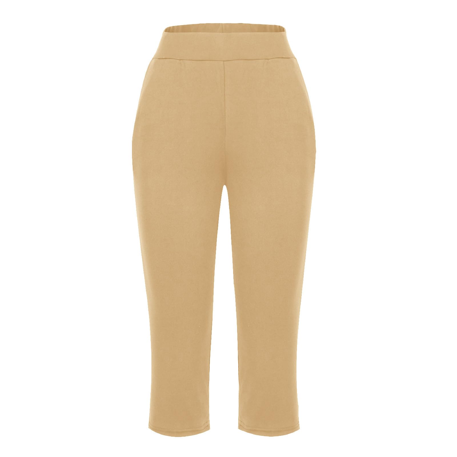 Women's Capri Yoga Pants - Summer Workout Sweatpants with Pockets | Soft Comfy Lounge & Sleep Pajama Pants | Perfect for Yoga, Gym, Running & Relaxing at Home
