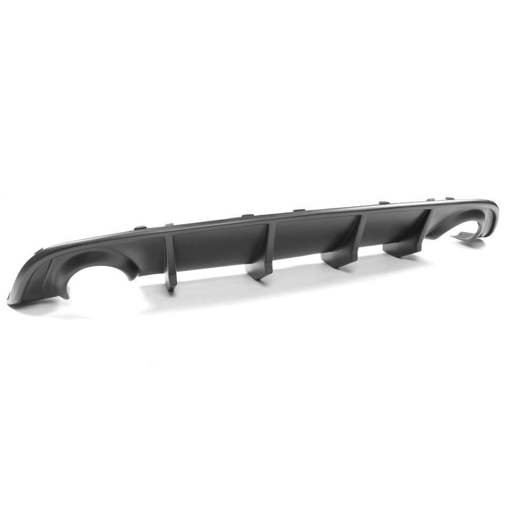 IKON MOTORSPORTS Matte Black Rear Diffuser & Side Skirts for 2015-2023 Dodge Charger - Aerodynamic Bumper Lip Valance | Street Racing & Car Show Enhancement