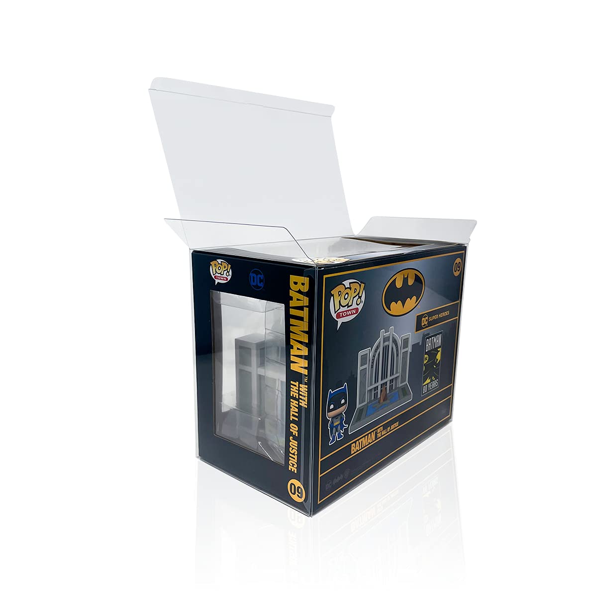 EcoTEK Funko POP Protector Case - Heavy Duty Crystal Clear Vinyl Figure Display Box with Locking Tab & Protective Film (1 Pack) - Acid-Free, Durable Protection for Collectible Toys - Perfect for Home Display, Office Decor, and Gift Packaging