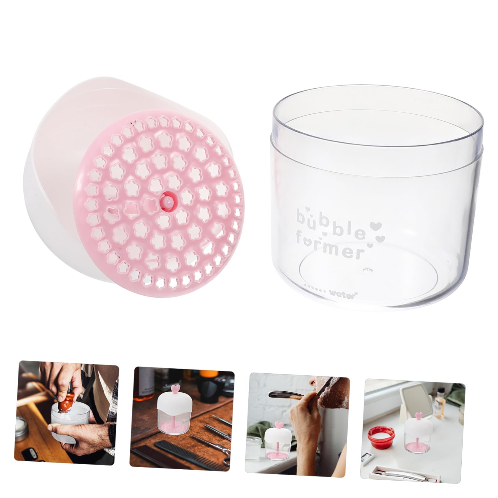Bubble Foam Maker for Face & Hair - Electric Facial Cleanser & Shampoo Foaming Tool with Red Liquid | Perfect for Skincare Routine & Gentle Face Wash