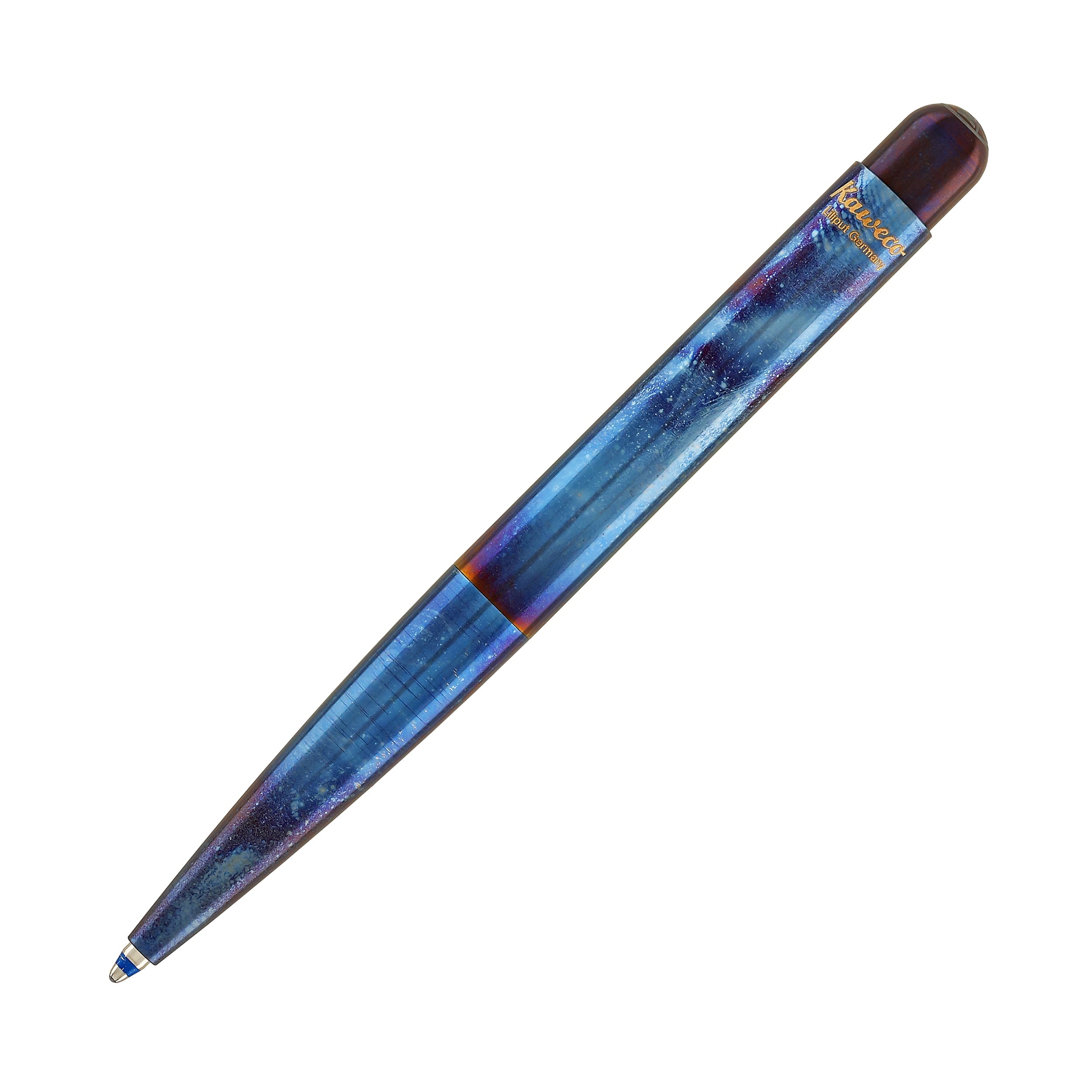 Kaweco Liliput Fireblue Ballpoint Pen - Premium Pocket-Sized Writing Instrument for Everyday Carry, Journaling & Gifts