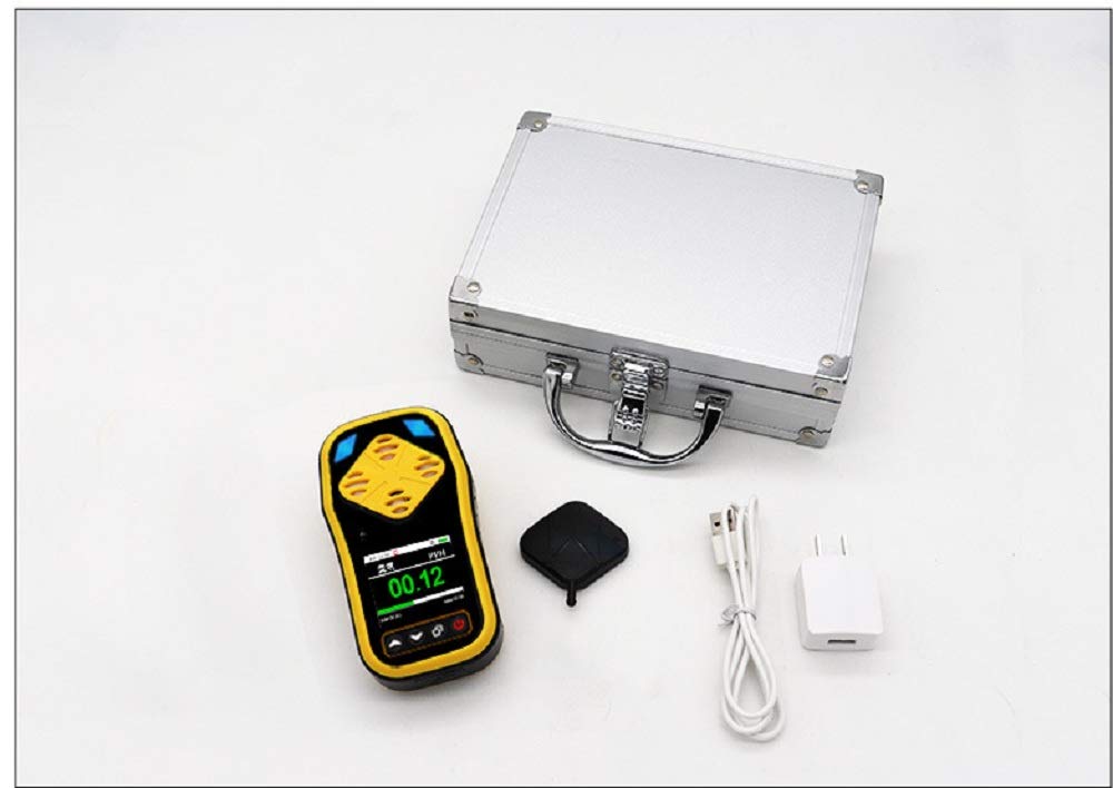 Portable Ozone Meter - O3 Gas Tester with Quick Sensing, Multiple Alarms & Rechargeable Battery | Handheld Ozone Detector for Air Quality Monitoring, Water Treatment & Industrial Safety | Data Recording & Concentration Analysis