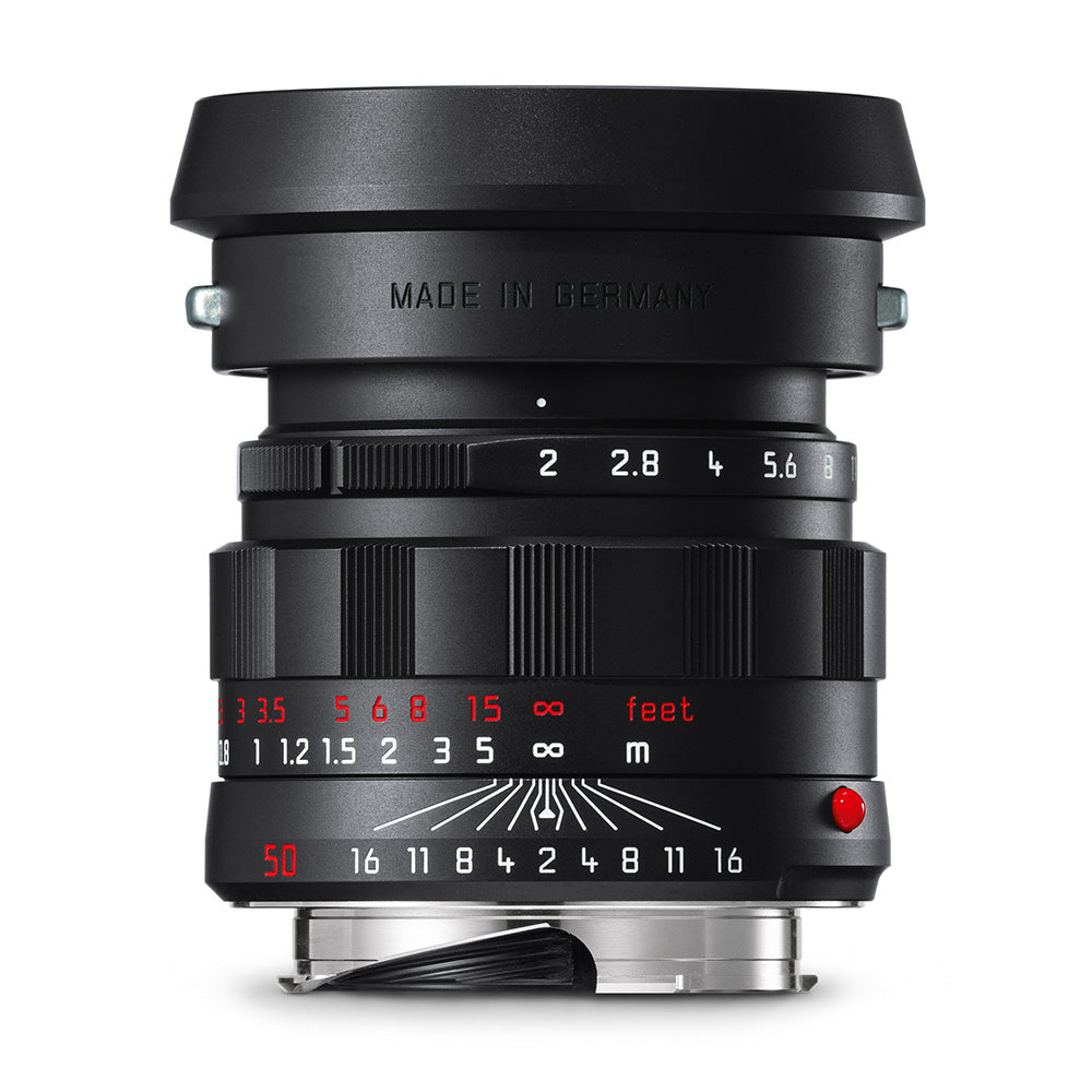 Leica APO Summicron M 50mm f/2 ASPH Lens - Black Chrome Finish for Professional Photography & Street Shooting