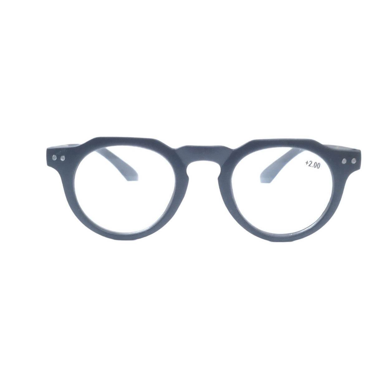 Round Hexa Full Frame Reading Glasses - Blue Light Blocking Computer Glasses for Men & Women - Perfect for Office Work, Reading, and Screen Time
