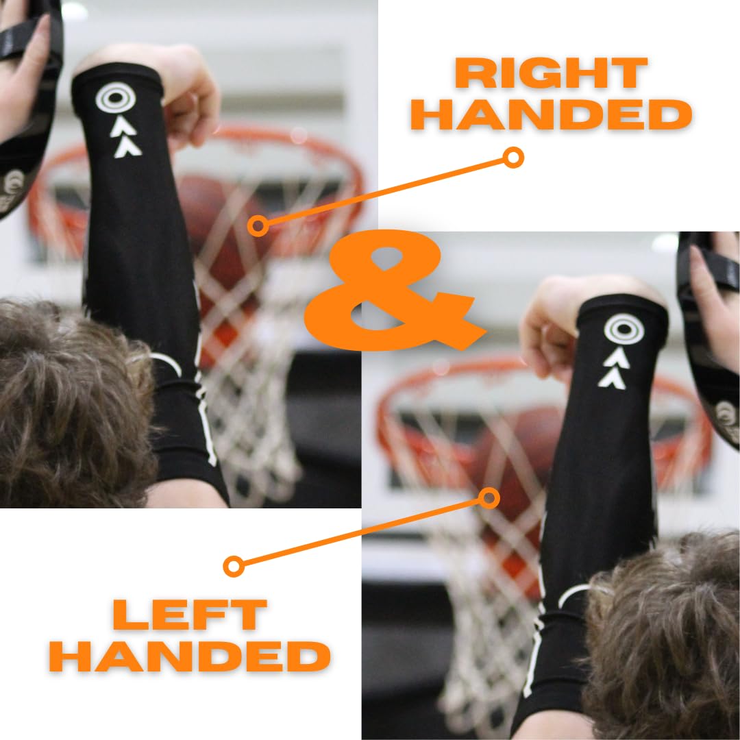 Spot-On Basketball Training Sleeve - Bilateral Arm Support for Improved Shot Alignment & Strength - Perfect for Shooting Practice & Game Performance