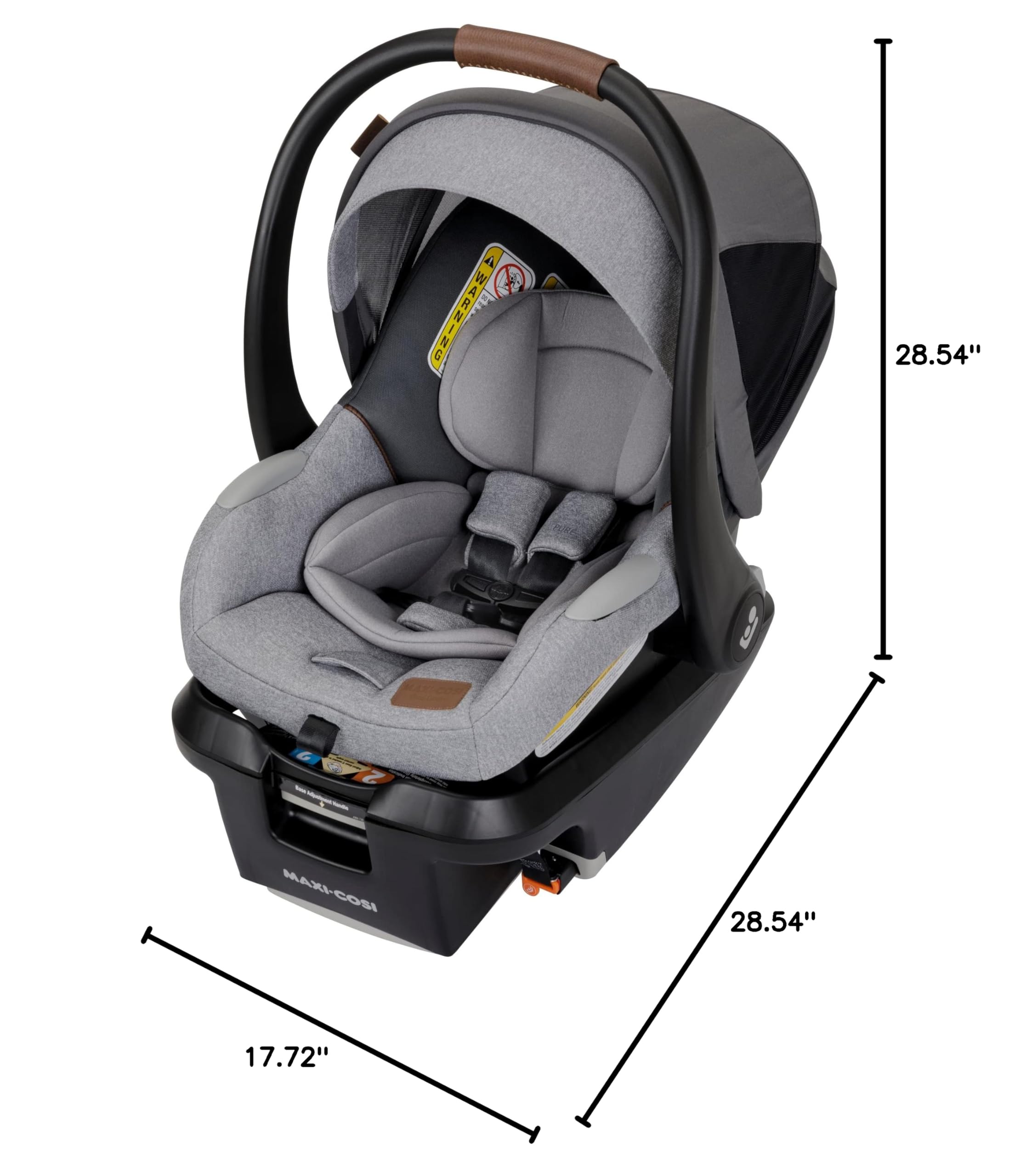 Maxi-Cosi Mico Luxe+ Infant Car Seat with Base - Convertible Baby Carrier for Safe & Comfortable Travel - Perfect for Newborns, City Commutes & Family Road Trips