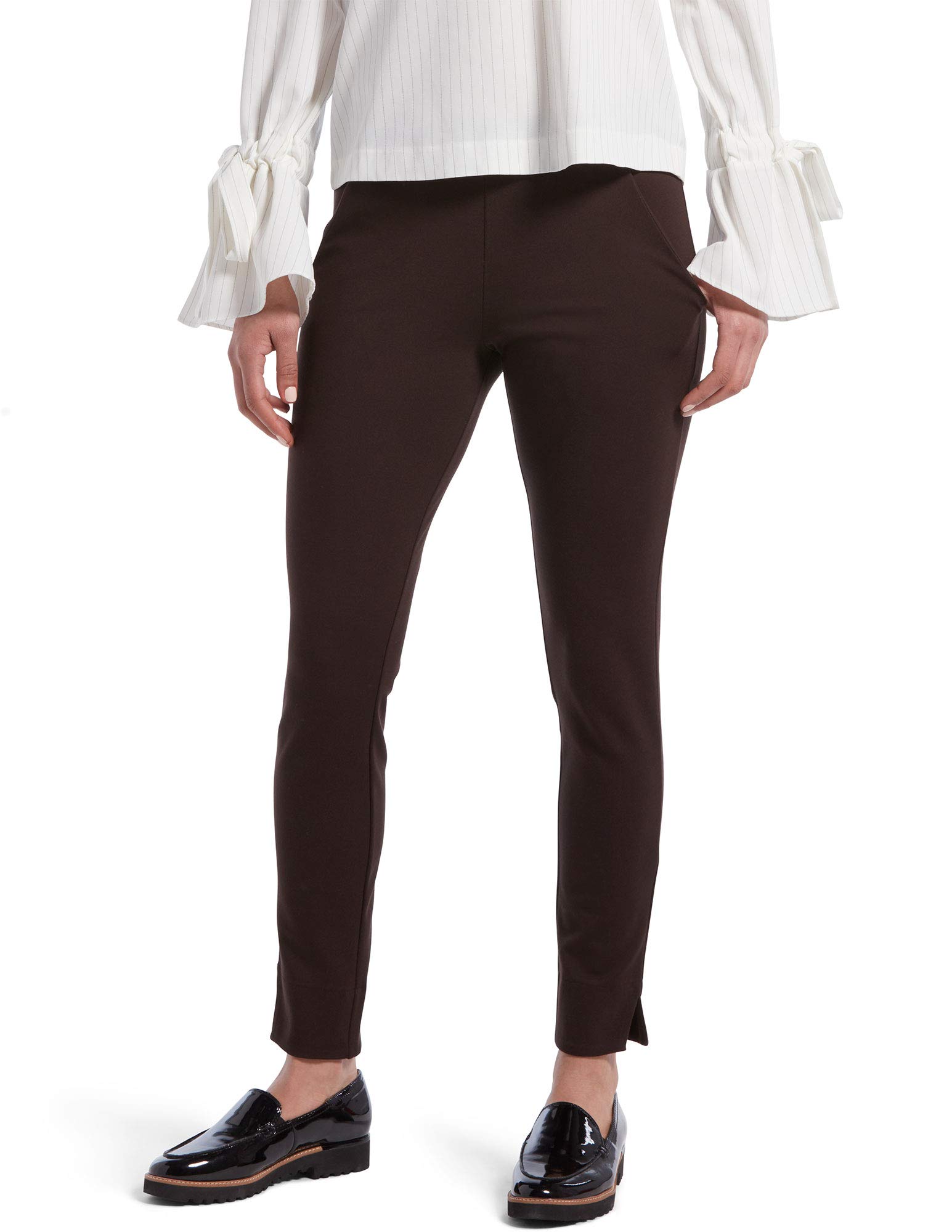 HUE Women’s Ponte 7/8 Leggings - Stretchy High-Waisted Workout Pants for Women, Comfortable Office & Casual Wear - Perfect for Yoga, Running & Everyday Use