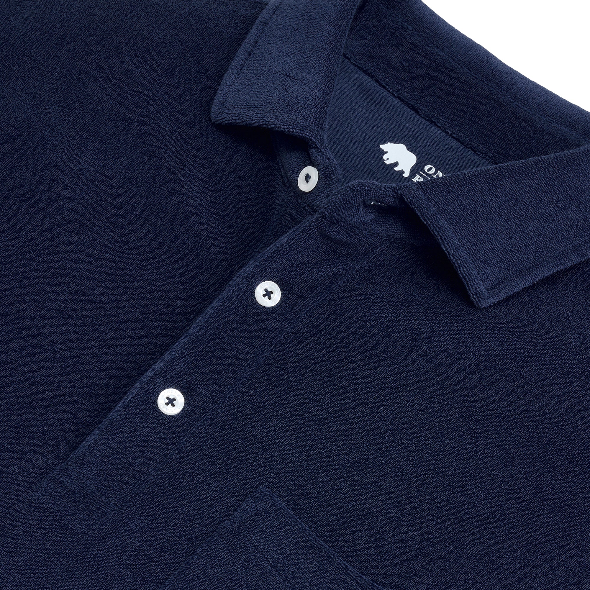 Navy Academy Embroidered Lawn Terry Polo Shirt - Breathable Cotton Golf Shirt for Men - Perfect for Golf, Casual Wear & Summer Outings