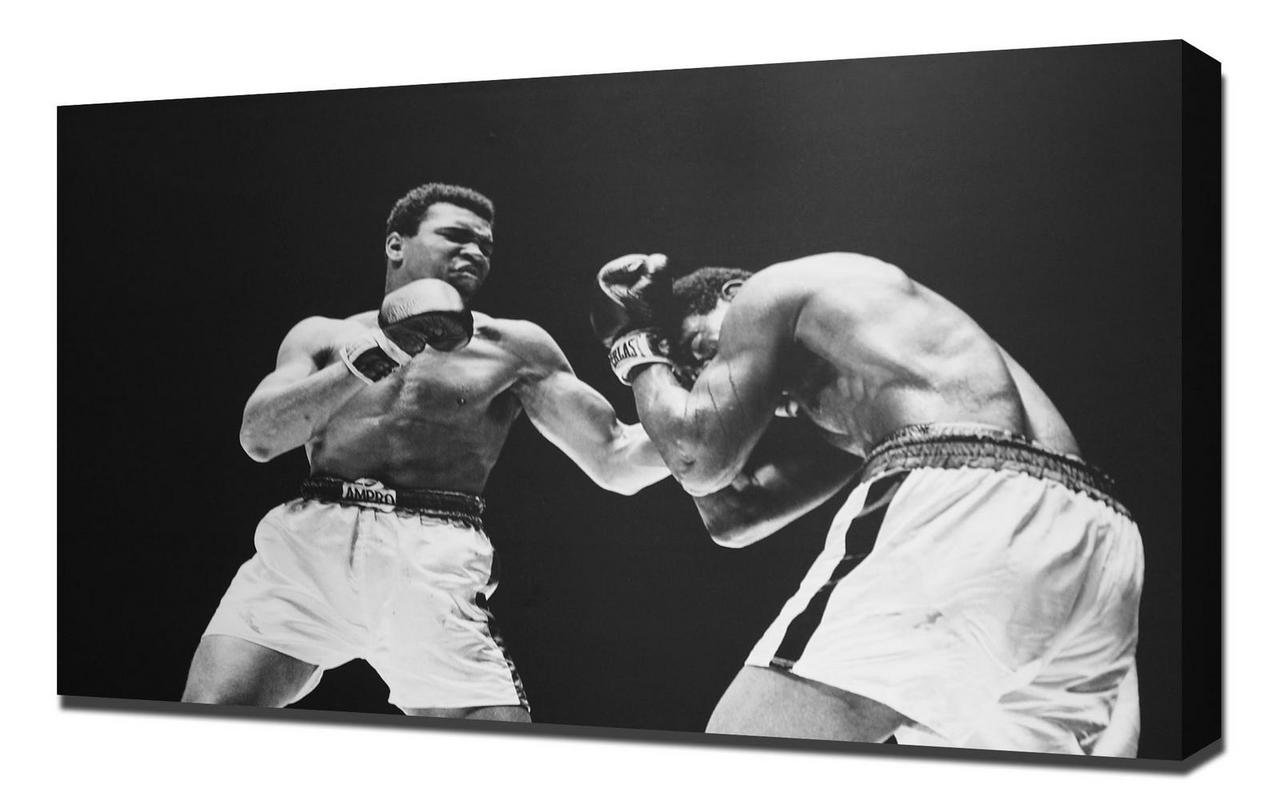 Muhammad Ali Canvas Art Print - Premium Wall Decor - Stretched Canvas Wrap - Perfect for Home, Office & Gym Decor