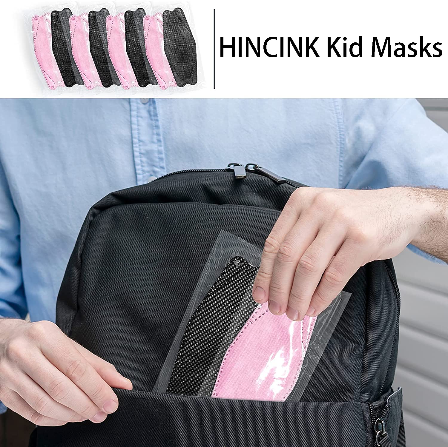 10 Pack Kids Disposable Face Masks - 4-Layer Premium KF94 Protection, Individually Wrapped Colorful Earloop Masks for Ages 3-9 | School, Travel & Daily Protection