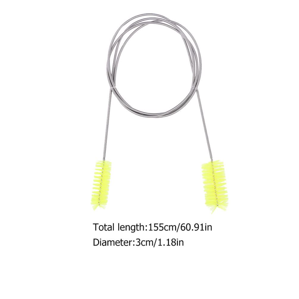 Balacoo 2-Pack Multi-Purpose Cleaning Brush Set - Water Hose Cleaner, Aquarium Scrubber, Pipe Dredging Tool - Perfect for Home, Garden & Pet Tank Maintenance