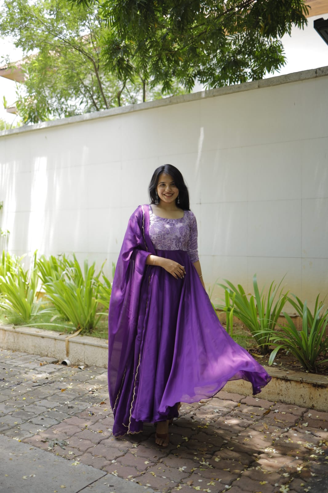 DD565 Dharsha Georgete Anarkali Indian Ethnic Dress for Women - Elegant Party Wear, Wedding Guest Outfit & Festival Celebration Attire