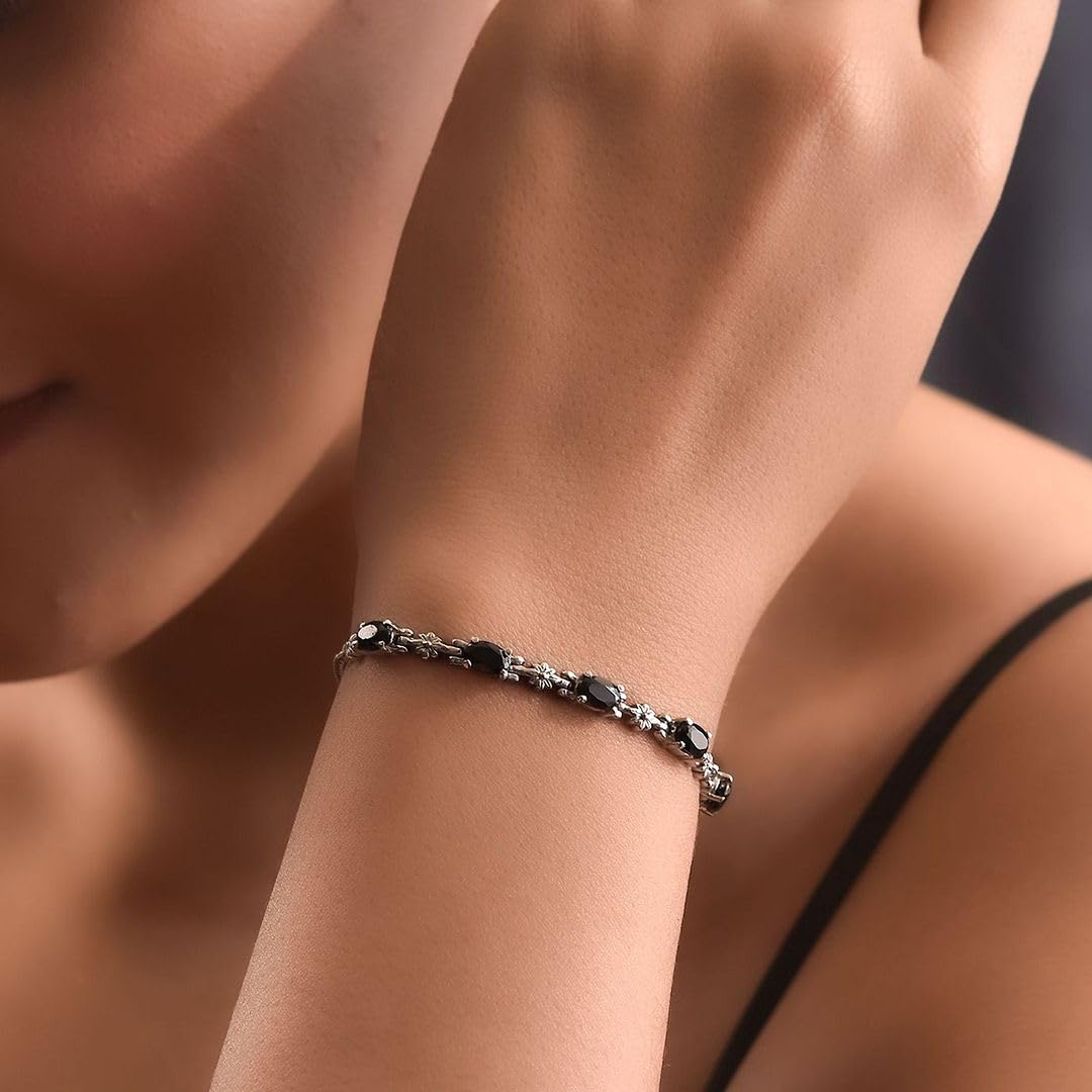 Birthstone Bracelets for Women - Adjustable Charm Bolo Bracelet with Gemstones | Engagement, Anniversary, Wedding & Promise Jewelry | Perfect Birthday Gift for Her | Ideal for Everyday Wear, Special Occasions & Gift-Giving