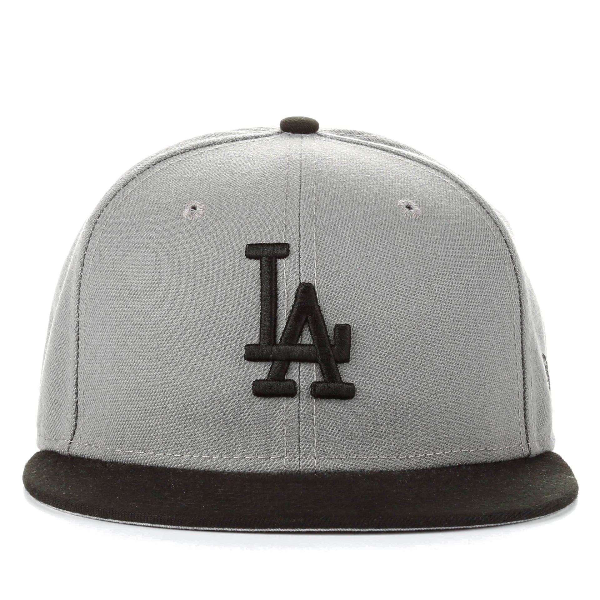 New Era 59Fifty MLB Basic Fitted Cap - Los Angeles Dodgers Official Baseball Hat in Storm Grey | Adjustable Snapback for Men & Women | Perfect for Baseball Games, Streetwear & Casual Outfits
