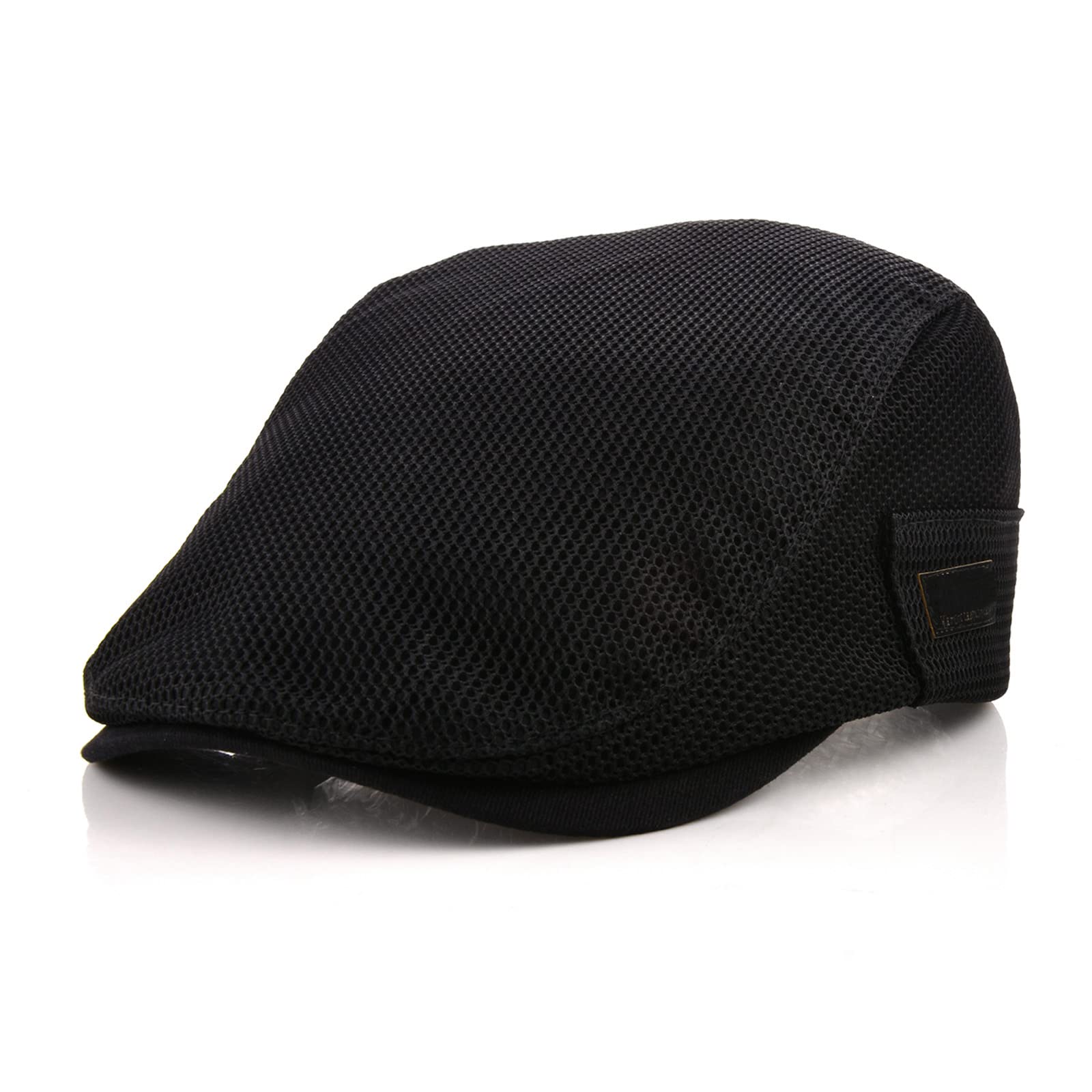 Breathable Mesh Men's Beret Hat - Adjustable Summer Newsboy Cap for Casual & Outdoor Wear | M MOACC