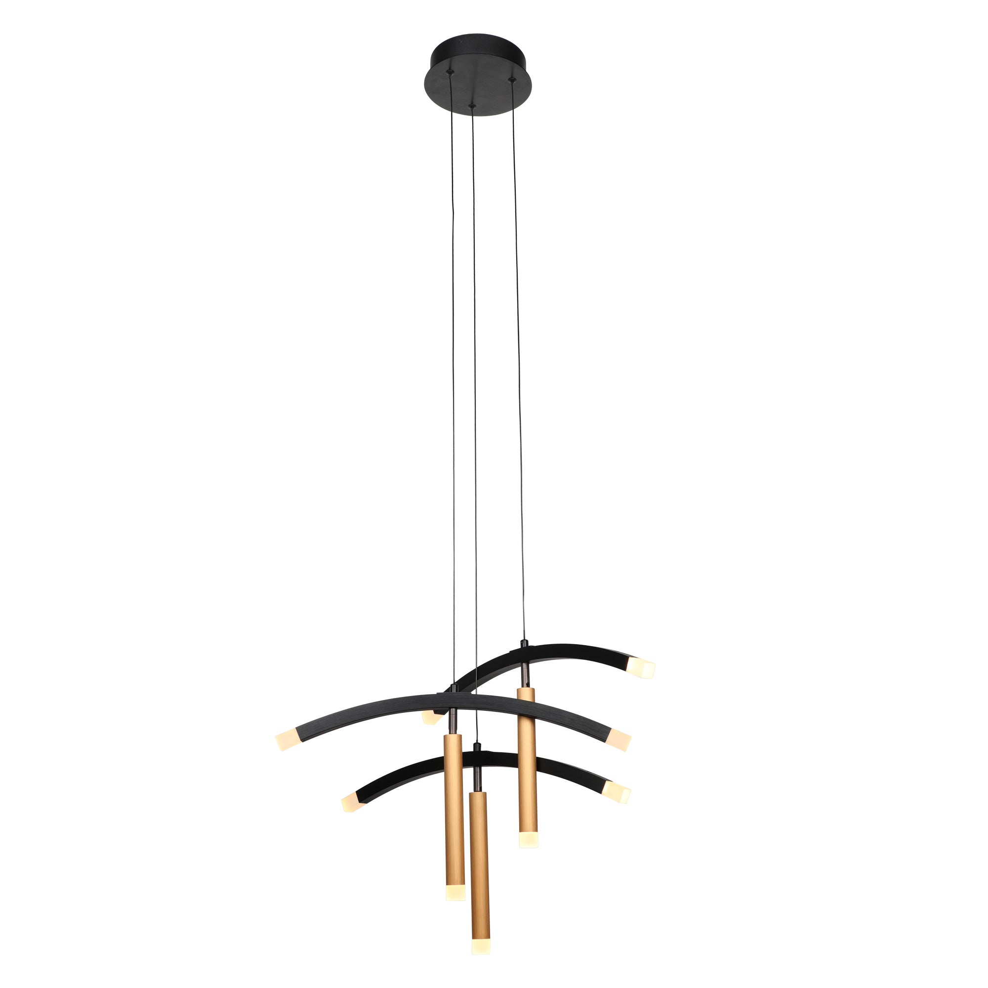 Seville Unique Decorative LED Chandelier Pendant Light - Modern Crystal Ceiling Fixture for Dining Room, Bedroom & Living Room Lighting