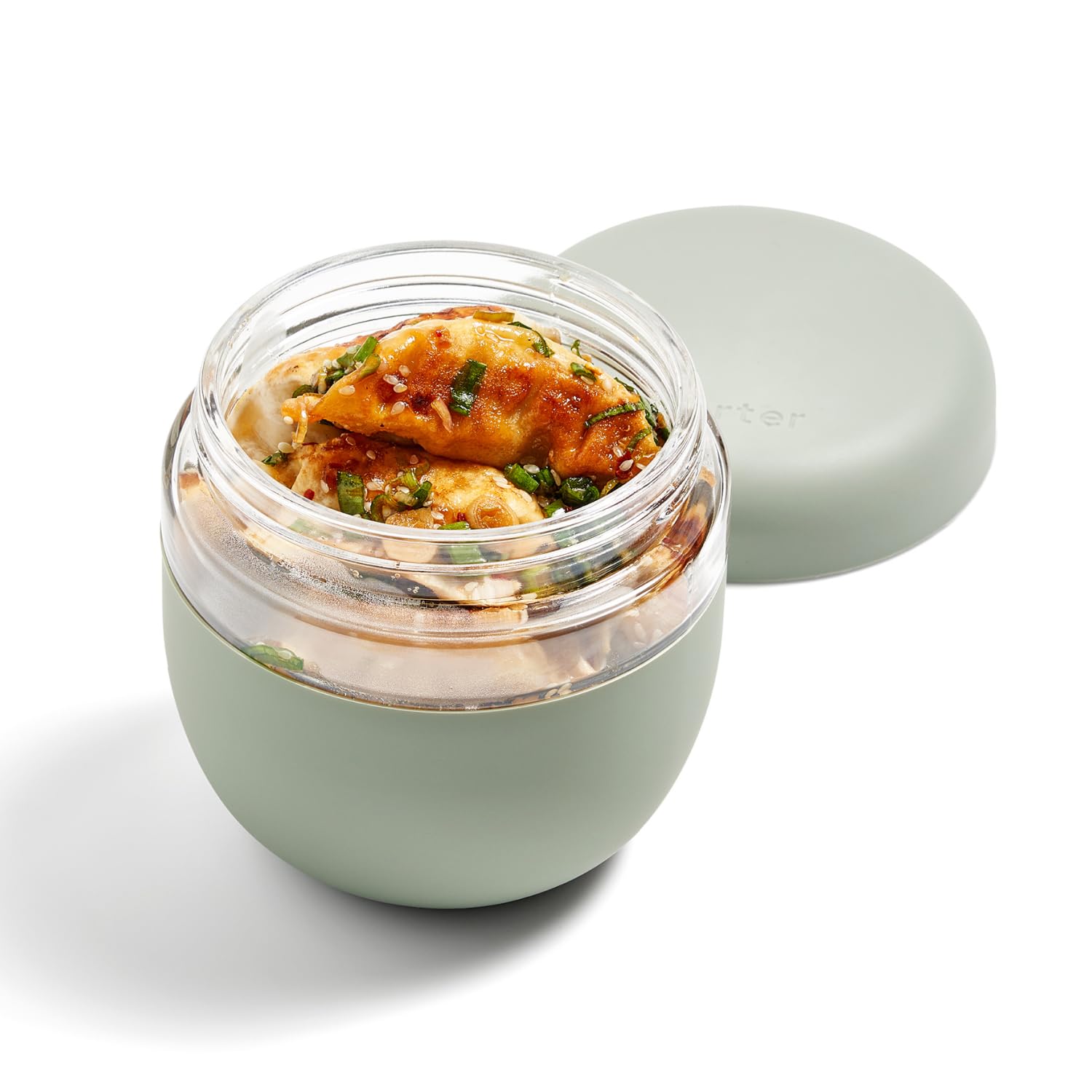 W&P Porter Seal Tight Glass Food Storage Container with Lid - 24oz Terrazzo Charcoal, Leakproof & Spill Proof Meal Prep Container, Microwave & Dishwasher Safe Borosilicate Glass - Perfect for Meal Prepping, Leftovers & Office Lunch Storage