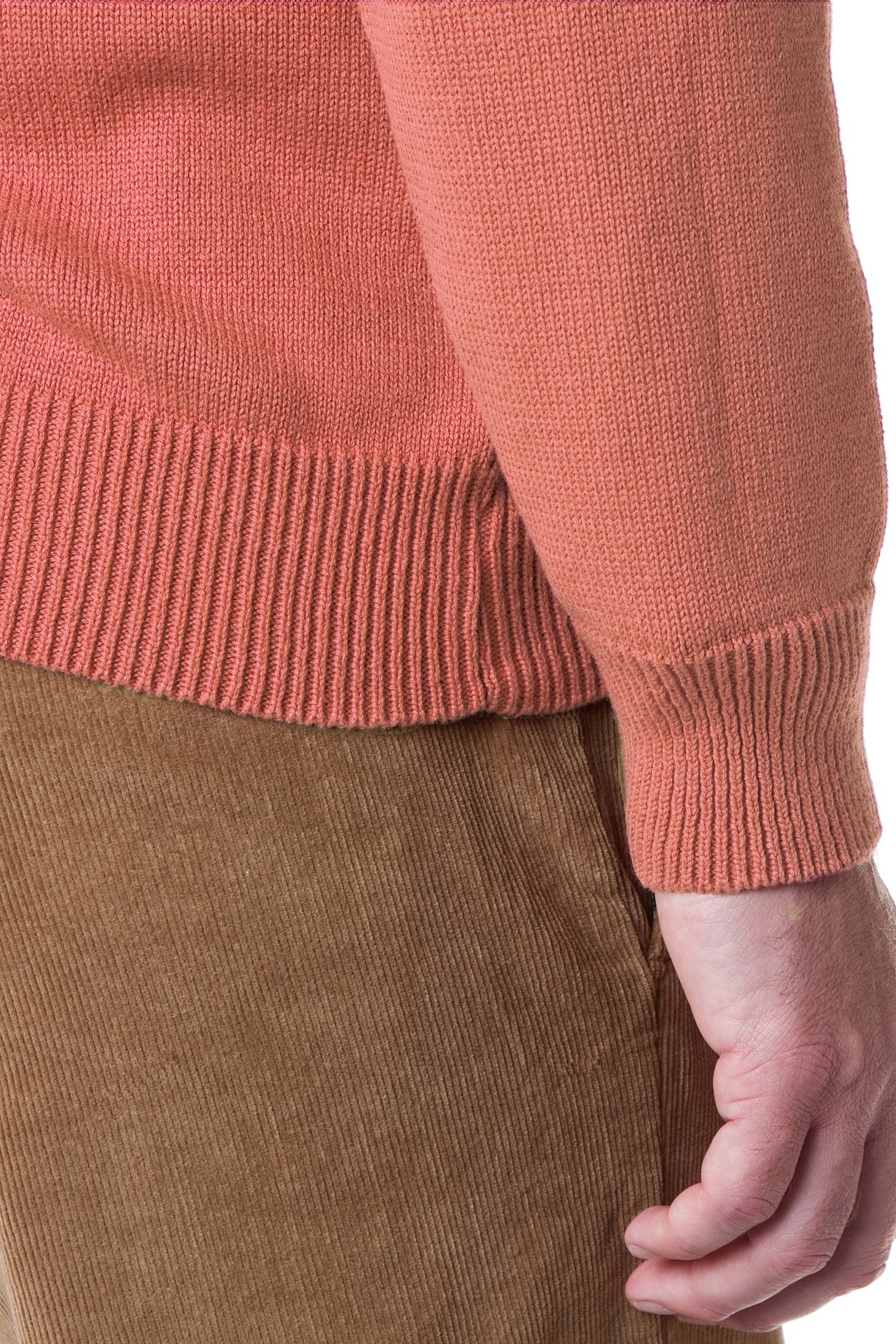 Yachtsman Crewneck Sweater Brick Red - Premium Cotton Knit Pullover for Men | Perfect for Sailing, Yachting & Casual Wear