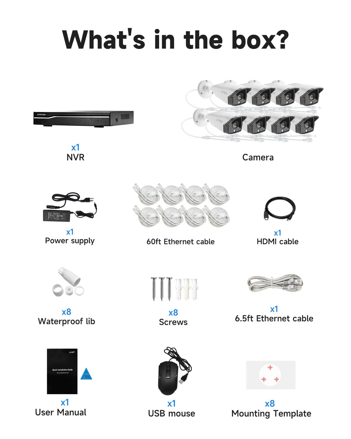 8MP 4K PoE Security Camera System with 8 Metal Wired Cameras | Person & Vehicle Detection | 8CH NVR with 2TB HDD | H.265+ 24/7 Recording | Ideal for Home & Business Surveillance | Monitor Driveways, Offices & Retail Stores