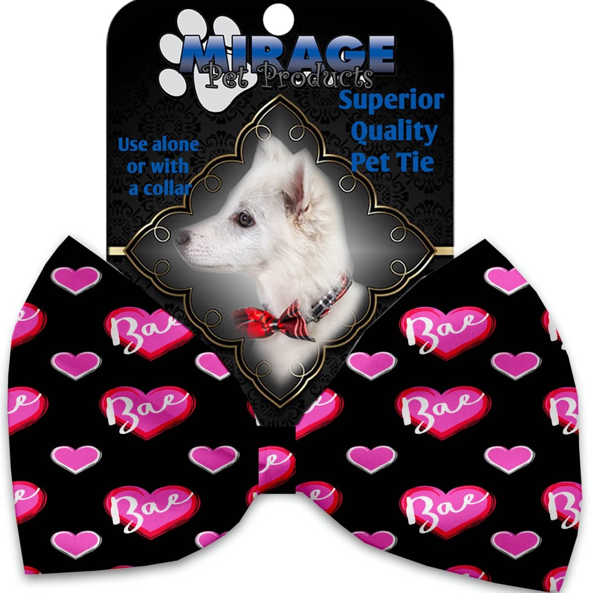 Stylish Pet Bow Tie Collar with Adjustable Velcro - Perfect for Dogs & Cats - Great for Weddings, Parties & Photo Shoots