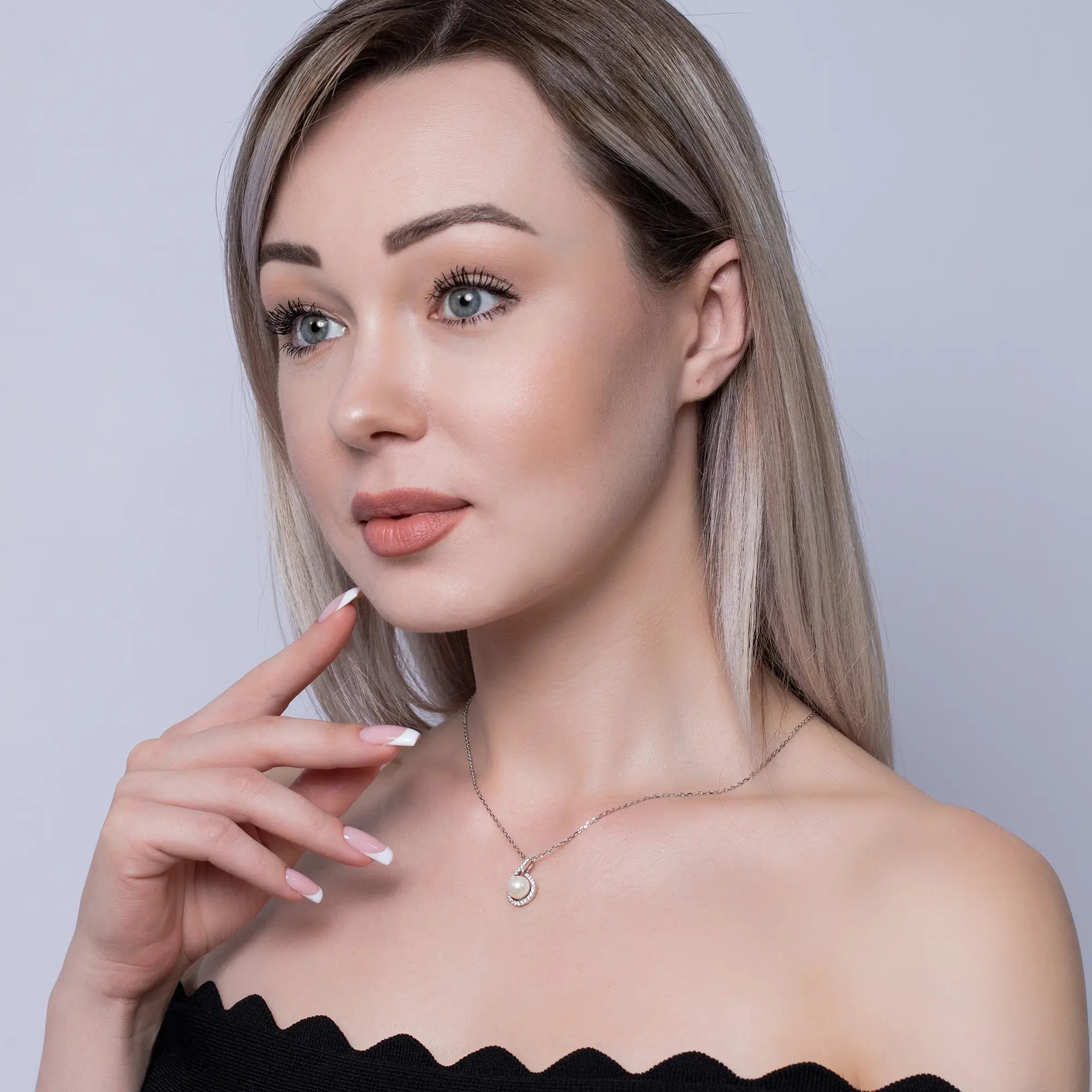 Pearl Infinity Necklace for Women - Elegant 18K Gold Plated Sterling Silver Jewelry Gift for Her - Perfect for Anniversaries, Birthdays & Special Occasions